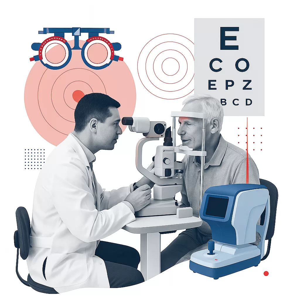 Examen ocular en centro oftalmológico